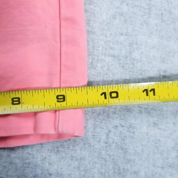 Khakis by Gap Boyfriend Roll-Up Shorts Size 00 Blazing Neon Pink - Picture 13 of 13